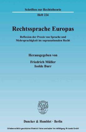 Rechtssprache Europas.