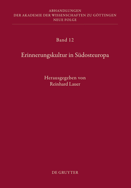 Erinnerungskultur in Südosteuropa main product photo