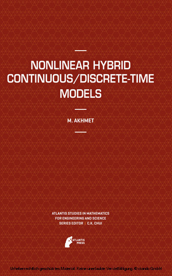 Nonlinear Hybrid Continuous/Discrete-Time Models main product photo