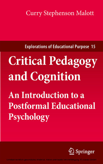 Critical Pedagogy and Cognition main product photo