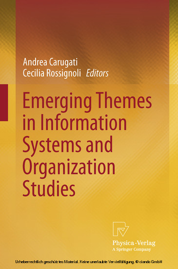 Emerging Themes in Information Systems and Organization Studies main product photo