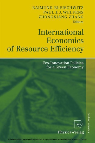 International Economics of Resource Efficiency main product photo