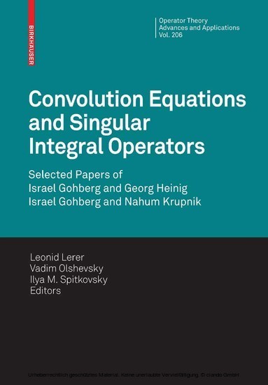 Convolution Equations and Singular Integral Operators main product photo