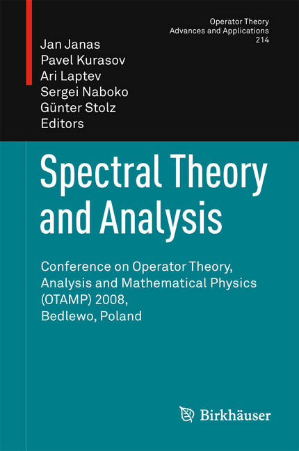 Spectral Theory and Analysis main product photo