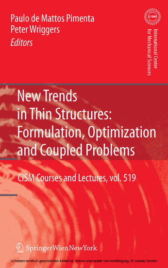 New Trends in Thin Structures: Formulation, Optimization and Coupled Problems main product photo