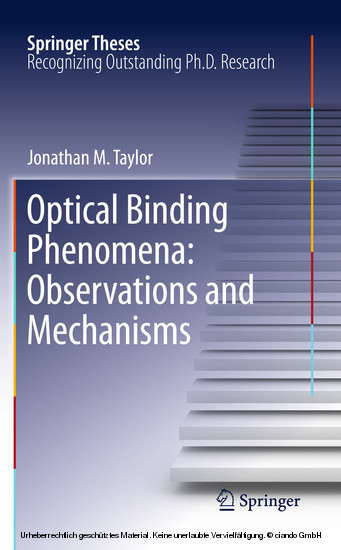 Optical Binding Phenomena: Observations and Mechanisms main product photo