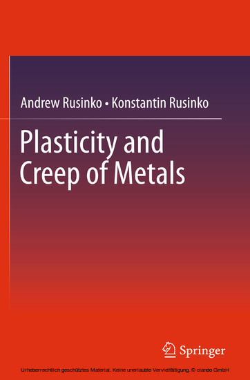 Plasticity and Creep of Metals main product photo