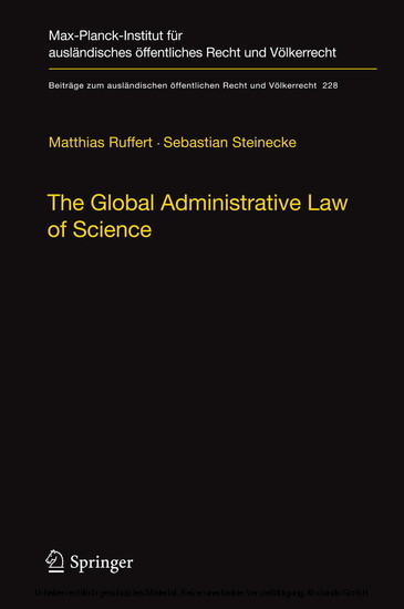 The Global Administrative Law of Science main product photo