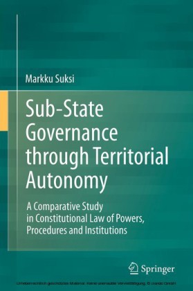 Sub-State Governance through Territorial Autonomy