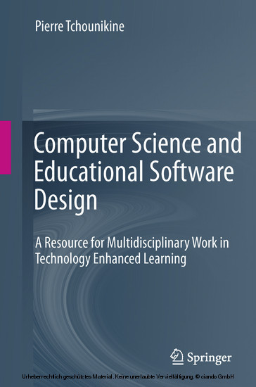 Computer Science and Educational Software Design main product photo