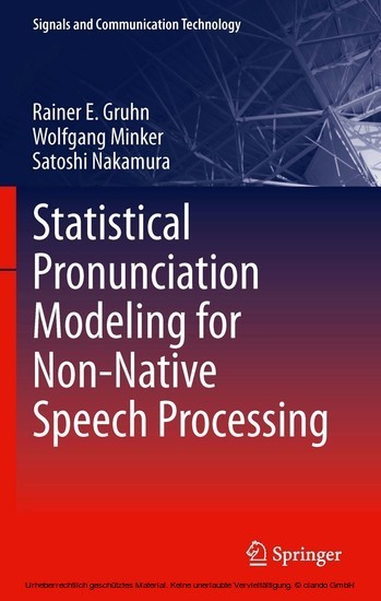 Statistical Pronunciation Modeling for Non-Native Speech Processing main product photo