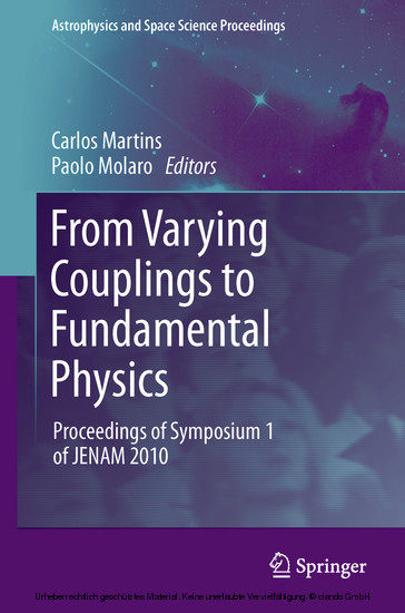 From Varying Couplings to Fundamental Physics main product photo