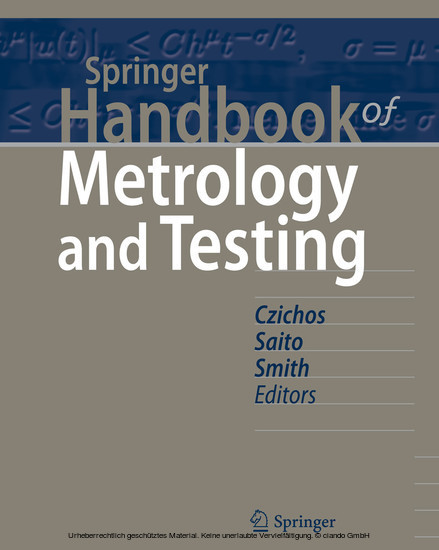 Springer Handbook of Metrology and Testing main product photo
