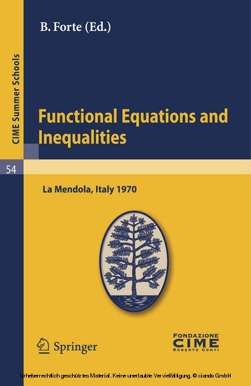 Functional Equations and Inequalities main product photo