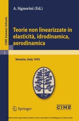 Teorie non linearizzate in elasticità, idrodinamica e aerodinamica