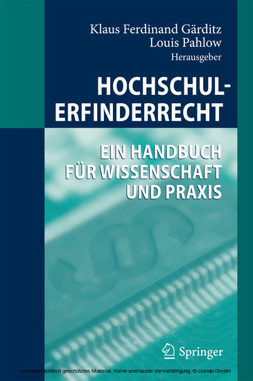 Hochschulerfinderrecht main product photo