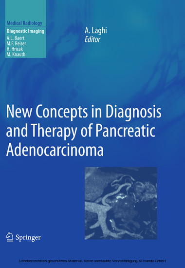New Concepts in Diagnosis and Therapy of Pancreatic Adenocarcinoma main product photo