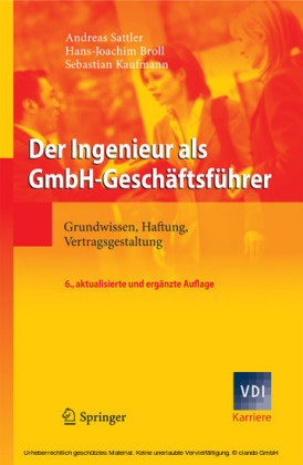 Der Ingenieur als GmbH-Geschäftsführer