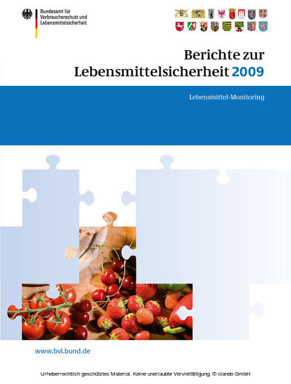 Berichte zur Lebensmittelsicherheit 2009 main product photo