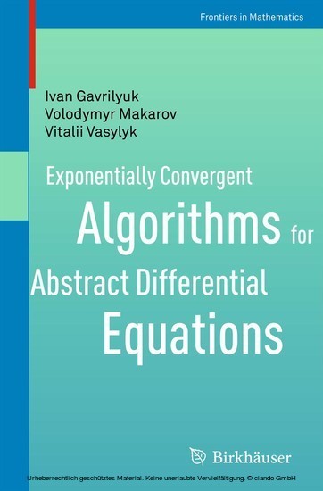 Exponentially Convergent Algorithms for Abstract Differential Equations main product photo