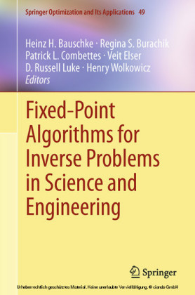 Fixed-Point Algorithms for Inverse Problems in Science and Engineering
