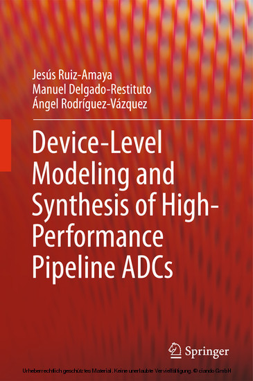 Device-Level Modeling and Synthesis of High-Performance Pipeline ADCs main product photo