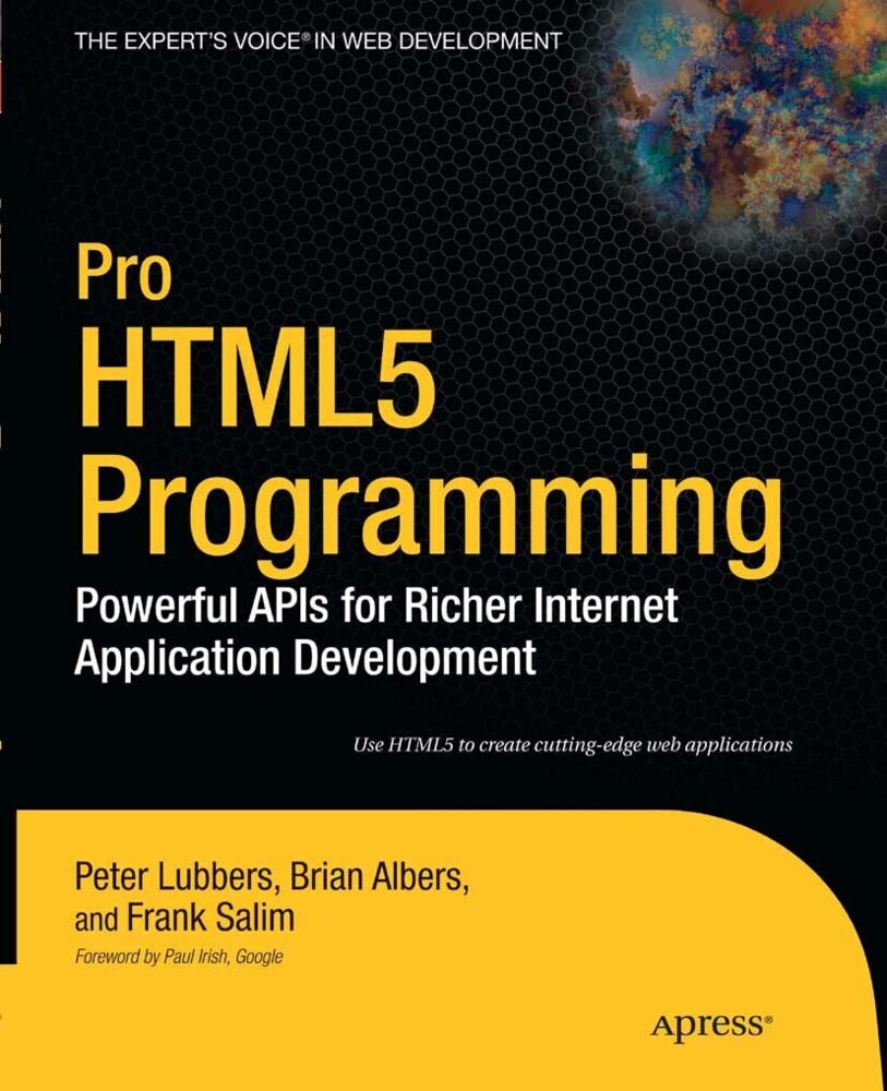 Pro HTML5 Programming main product photo