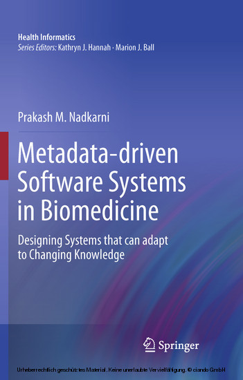 Metadata-driven Software Systems in Biomedicine main product photo