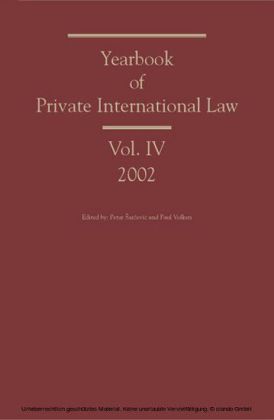 Yearbook of Private International Law