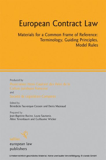 European Contract Law main product photo