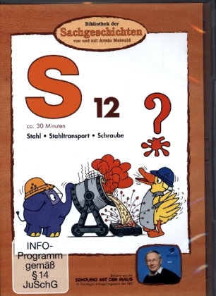 Bibliothek der Sachgeschichten - S12, Stahl, Stahltransport, Schraube, 1 DVD