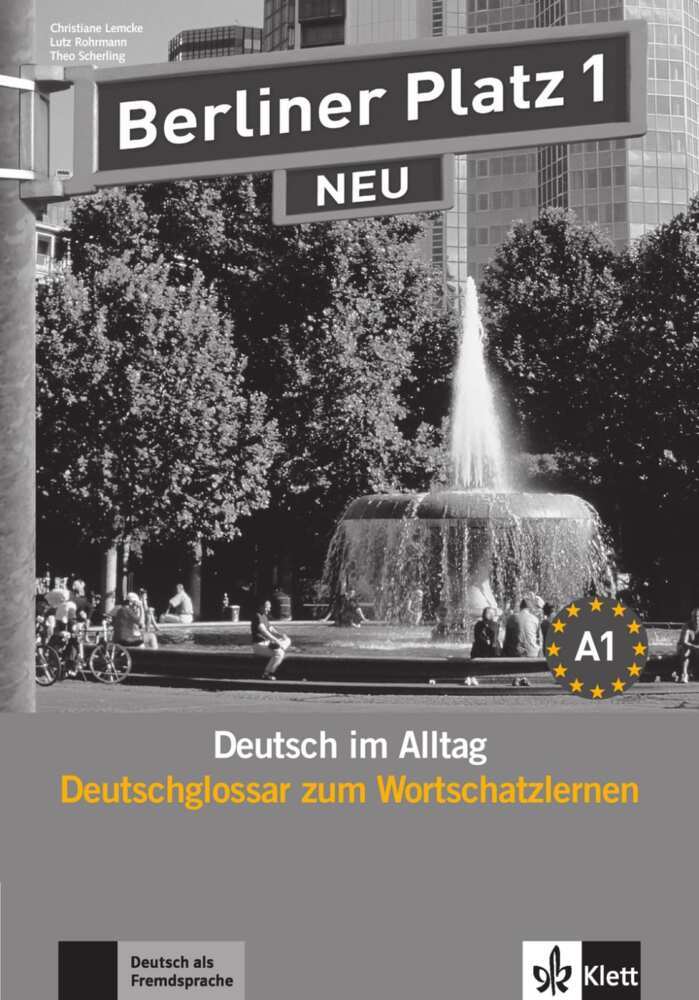 Berliner Platz 1 NEU, Deutschglossar zum Wortschatzlernen main product photo