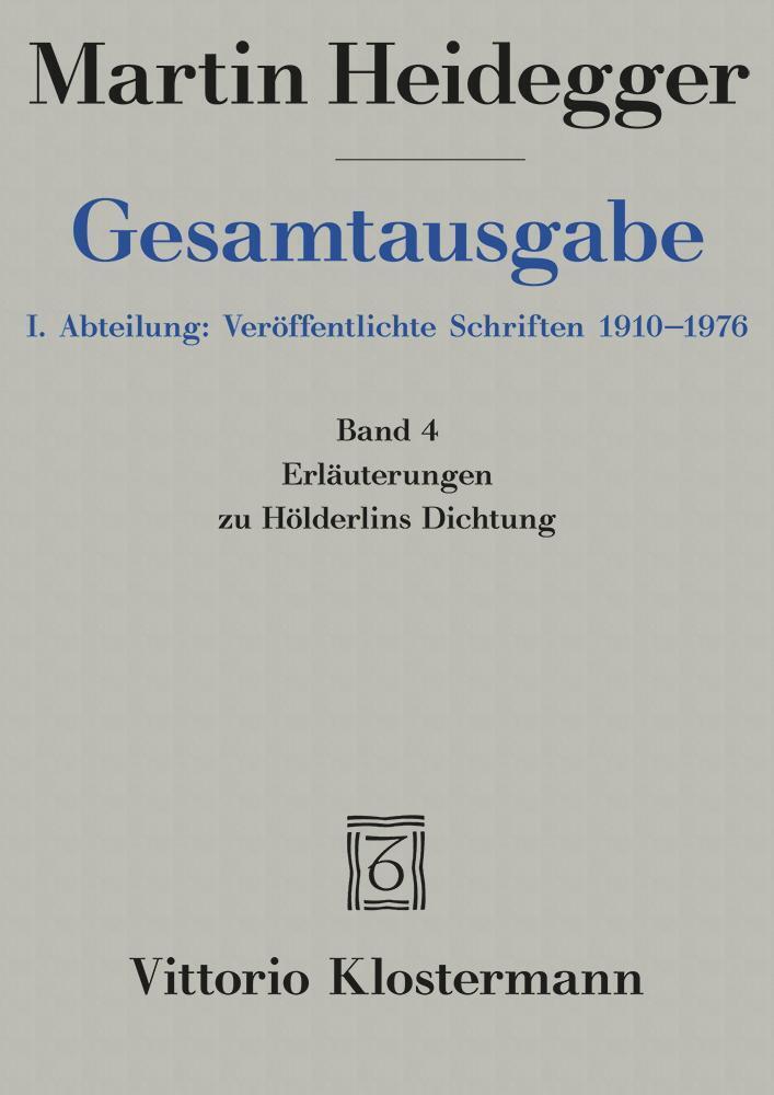 Erläuterungen zu Hölderlins Dichtung (1936-1968) main product photo