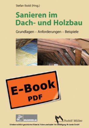 Sanieren im Dach- und Holzbau - Grundlagen - Anforderungen - Beispiele
