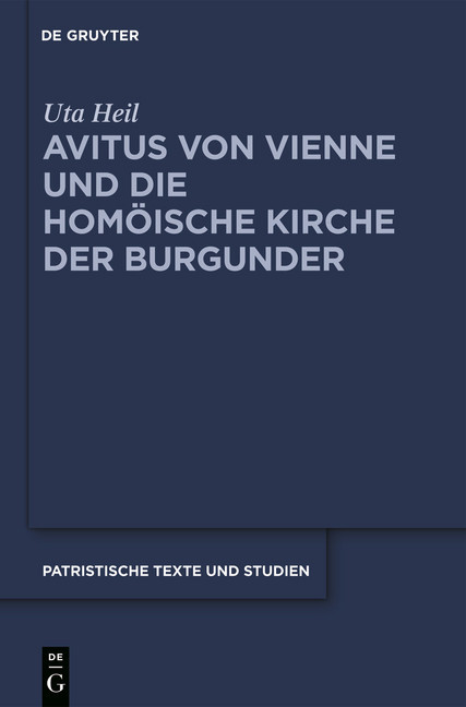 Avitus von Vienne und die homöische Kirche der Burgunder main product photo