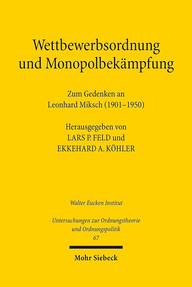 Wettbewerbsordnung und Monopolbekämpfung main product photo