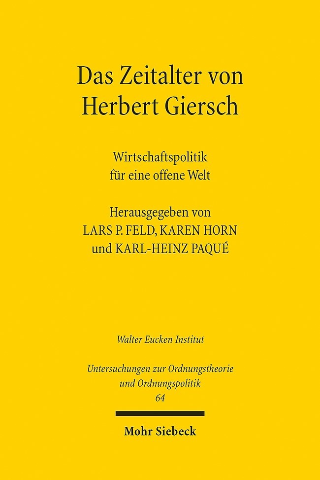 Das Zeitalter von Herbert Giersch main product photo
