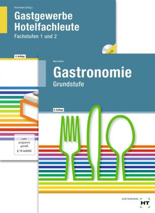 Gastronomie Grundstufe. Gastgewerbe, Hotelfachleute, Fachstufen 1 und 2, m. CD-ROM, 2 Bde.