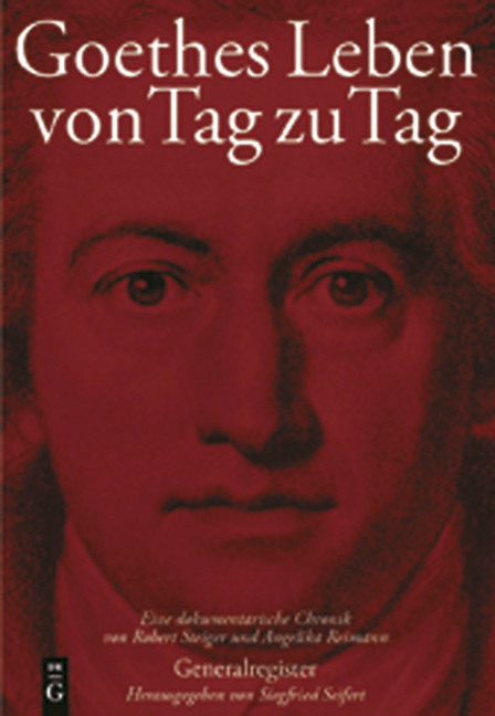 Goethes Leben von Tag zu Tag main product photo