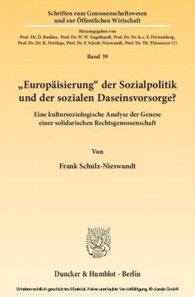»Europäisierung« der Sozialpolitik und der sozialen Daseinsvorsorge?