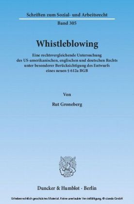 Whistleblowing.
