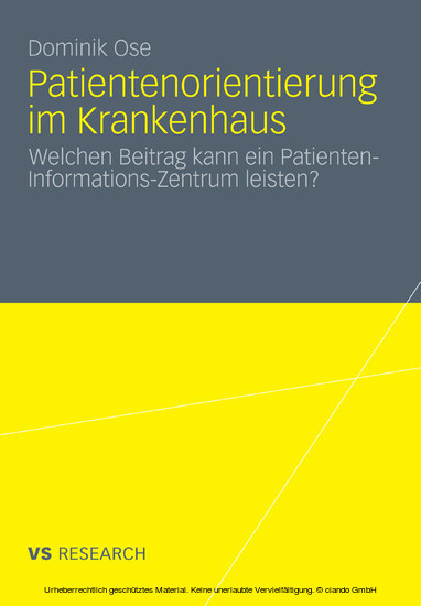 Patientenorientierung im Krankenhaus main product photo