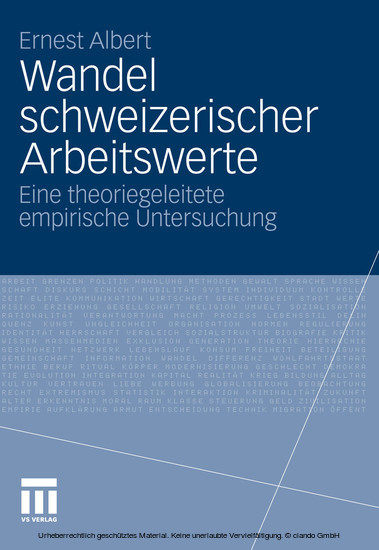 Wandel schweizerischer Arbeitswerte main product photo