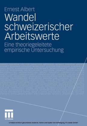 Wandel schweizerischer Arbeitswerte