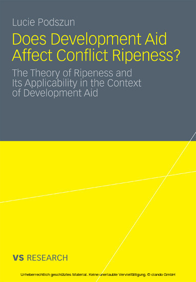 Does Development Aid Affect Conflict Ripeness? main product photo