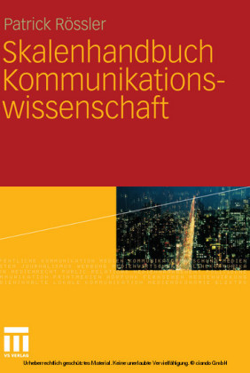 Skalenhandbuch Kommunikationswissenschaft
