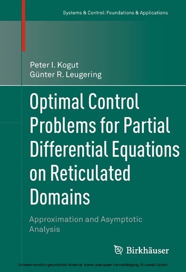 Optimal Control Problems for Partial Differential Equations on Reticulated Domains main product photo