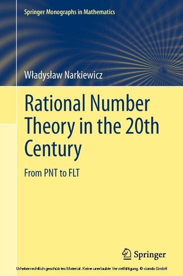 Rational Number Theory in the 20th Century main product photo