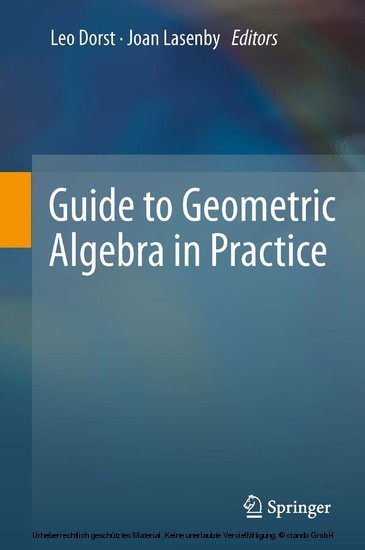 Guide to Geometric Algebra in Practice main product photo