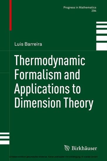 Thermodynamic Formalism and Applications to Dimension Theory main product photo